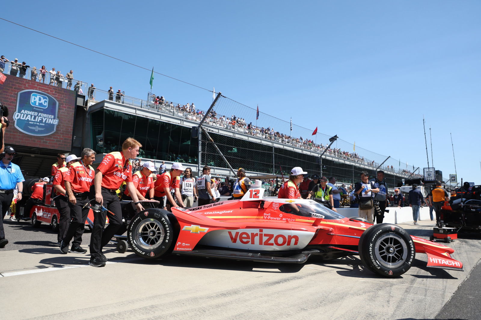 Power and Newgarden dumped to the back of Indy 500 grid