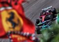 A Ferrari during the 2025 Formula 1 Emilia-Romagna Grand Prix.