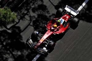 Lewis Hamilton during qualifying for the 2025 Formula 1 Monaco Grand Prix.