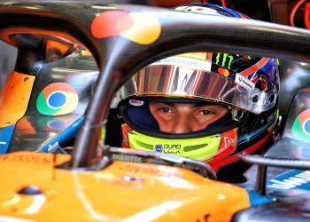 Piastri kept McLaren on top in FP2 in Spain. Image: XPB Images