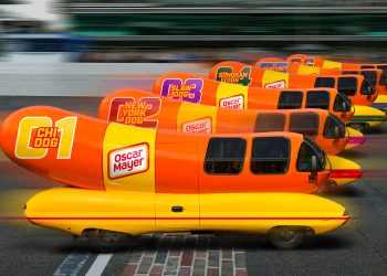 Racing hot dogs. Yes, that's right. Image: Supplied