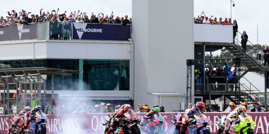 The on-sale date for tickets to the 2025 Australian Motorcycle Grand Prix has been announced. Image: Red Bull Content Pool.