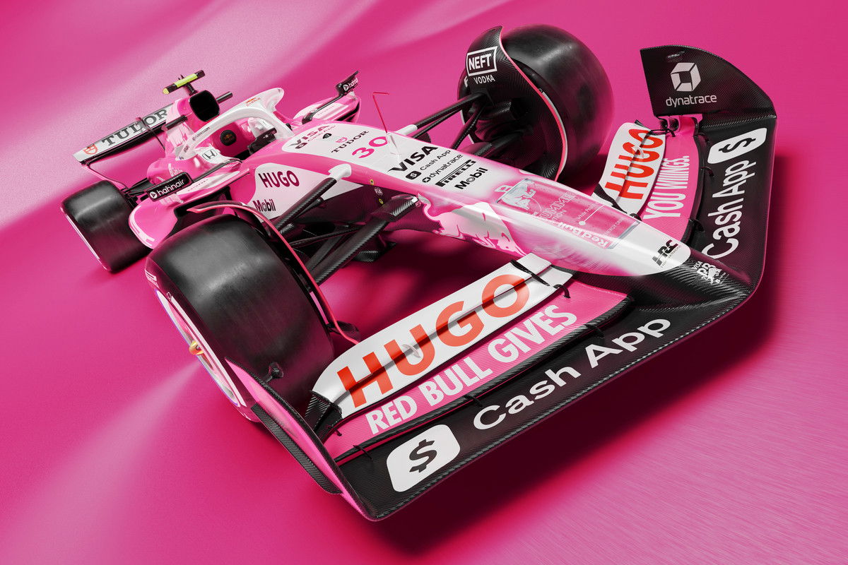 New look for Lawson as Racing Bulls turn pink for Miami GP