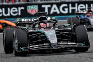 Stewards at the Formula 1 Miami Grand Prix have rejected Red Bull's protest against George Russell. Image: XPB Images.