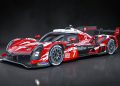 Toyota's GR010 dressed in a tribute livery to the TS020.