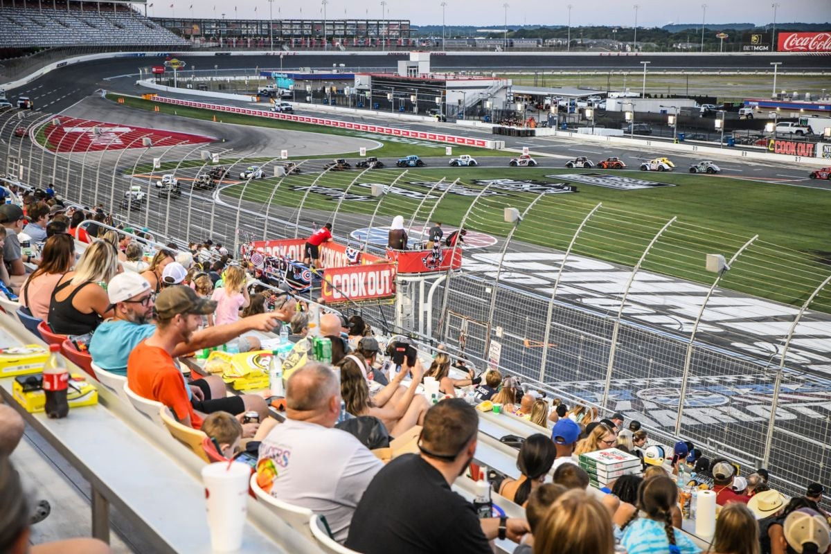 The quarter-mile inner oval at Charlotte Motor Speedway.
