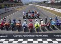 MotoGP team representatives, their 2025 machines and MotoGP CEO Carmelo Ezpeleta joined a special photo opportunity during the Italian GP.