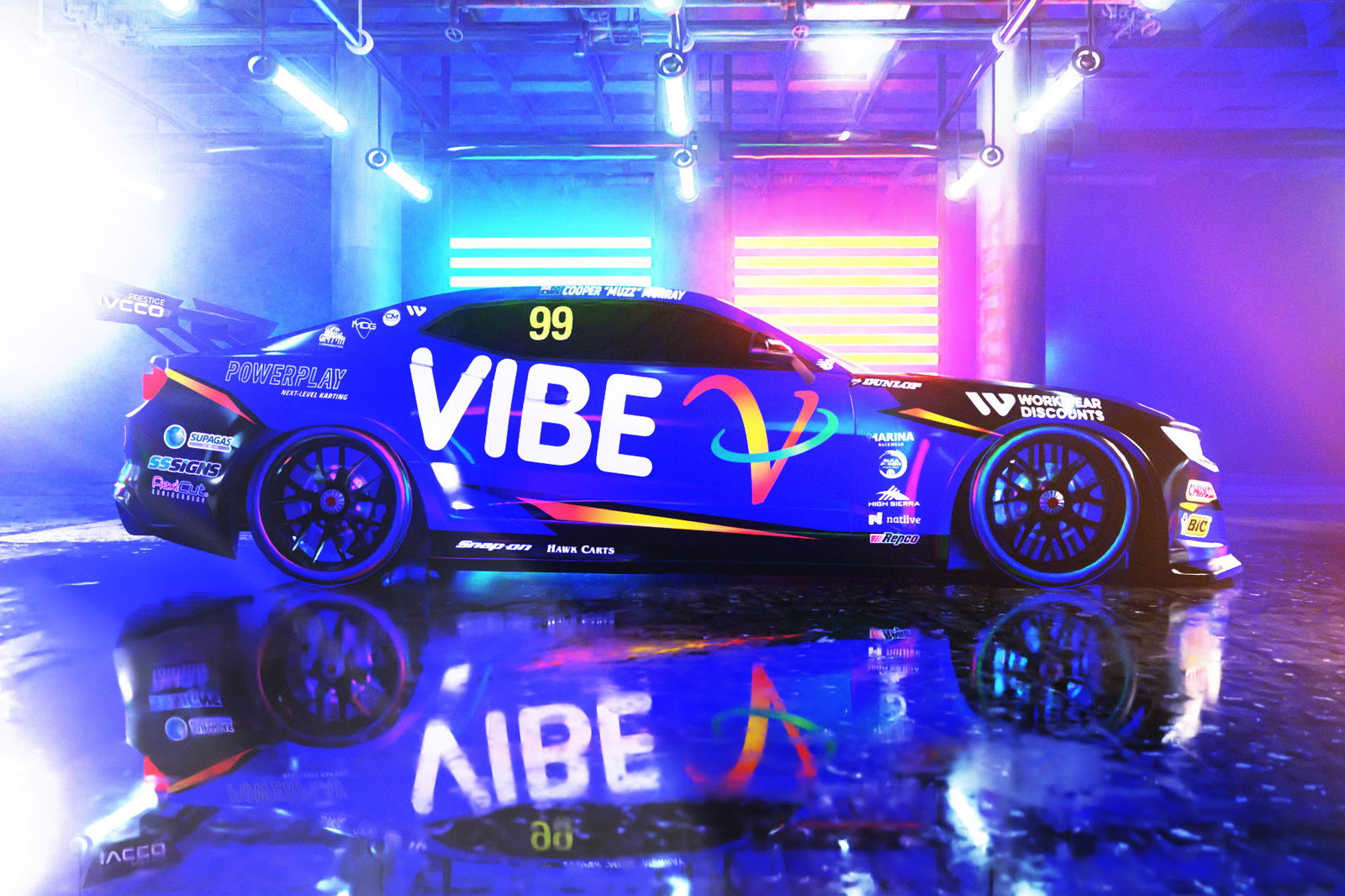 New colours for Erebus Supercars rookie