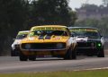 Joel heinrich held off Steve Johnson in the final TCM race but it wasn't enough to win the round. Image: InSyde Media