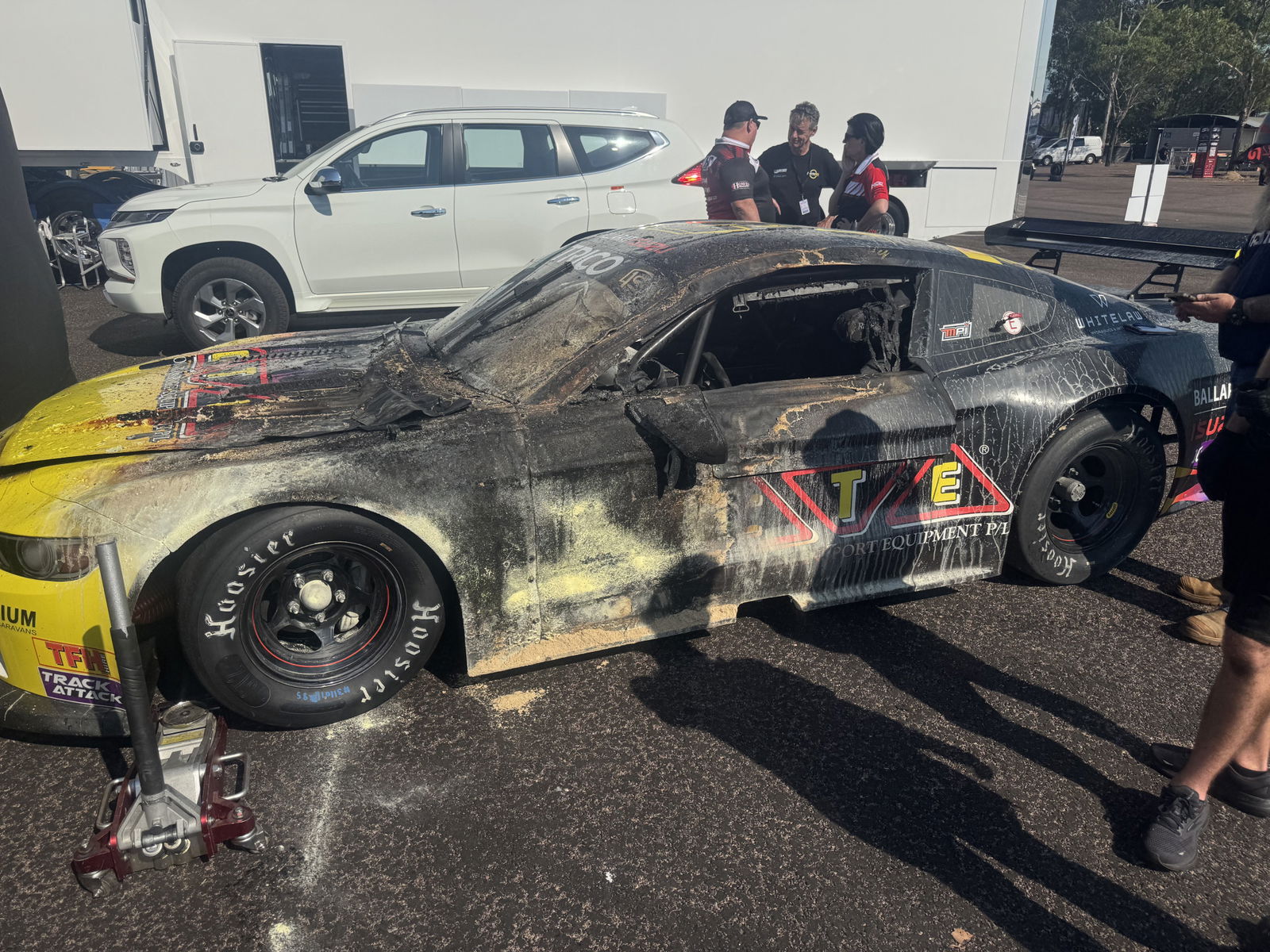 Golding replacement survives ‘pretty scary’ Trans Am fire