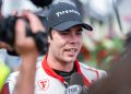Lochie Hughes won his first Indy NXT race at Gateway.