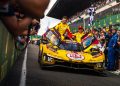 The #83 Ferrari 499P won the 24 Hours of Le Mans with Robert Kubica, Ye Yifei, and Phil Hanson.