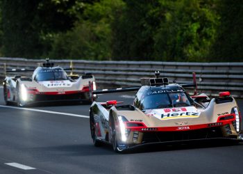 Alex Lynn led Earl Bamber in a Cadillac one-two in qualifying for the 24 Hours of Le Mans.