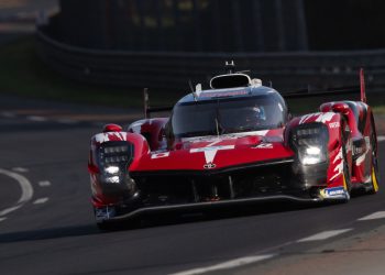 The #7 Toyota GR010 Hybrid at Le Mans.