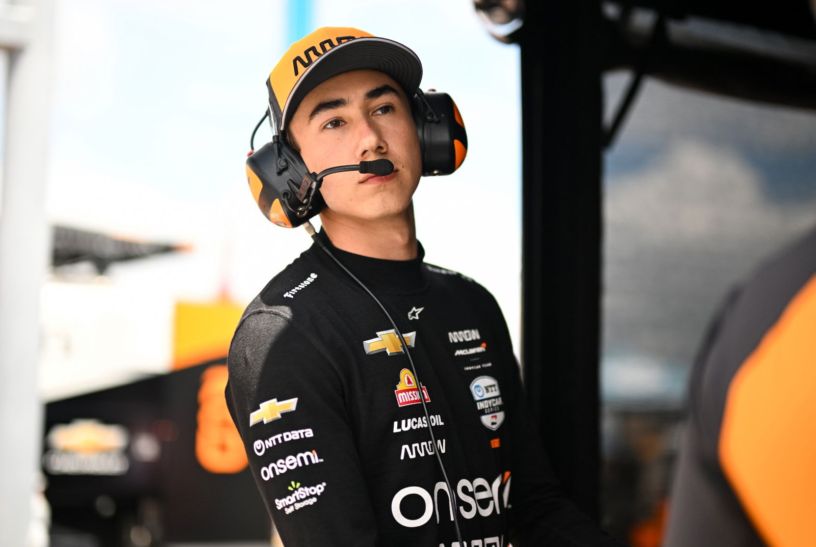 McLaren driver Nolan Siegel. 
