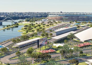 An early render of the Perth Street Circuit. Image: Supplied