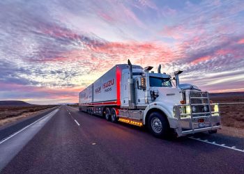 PremiAir Racing's truck travelling from Perth to Darwin. Image: Supplied