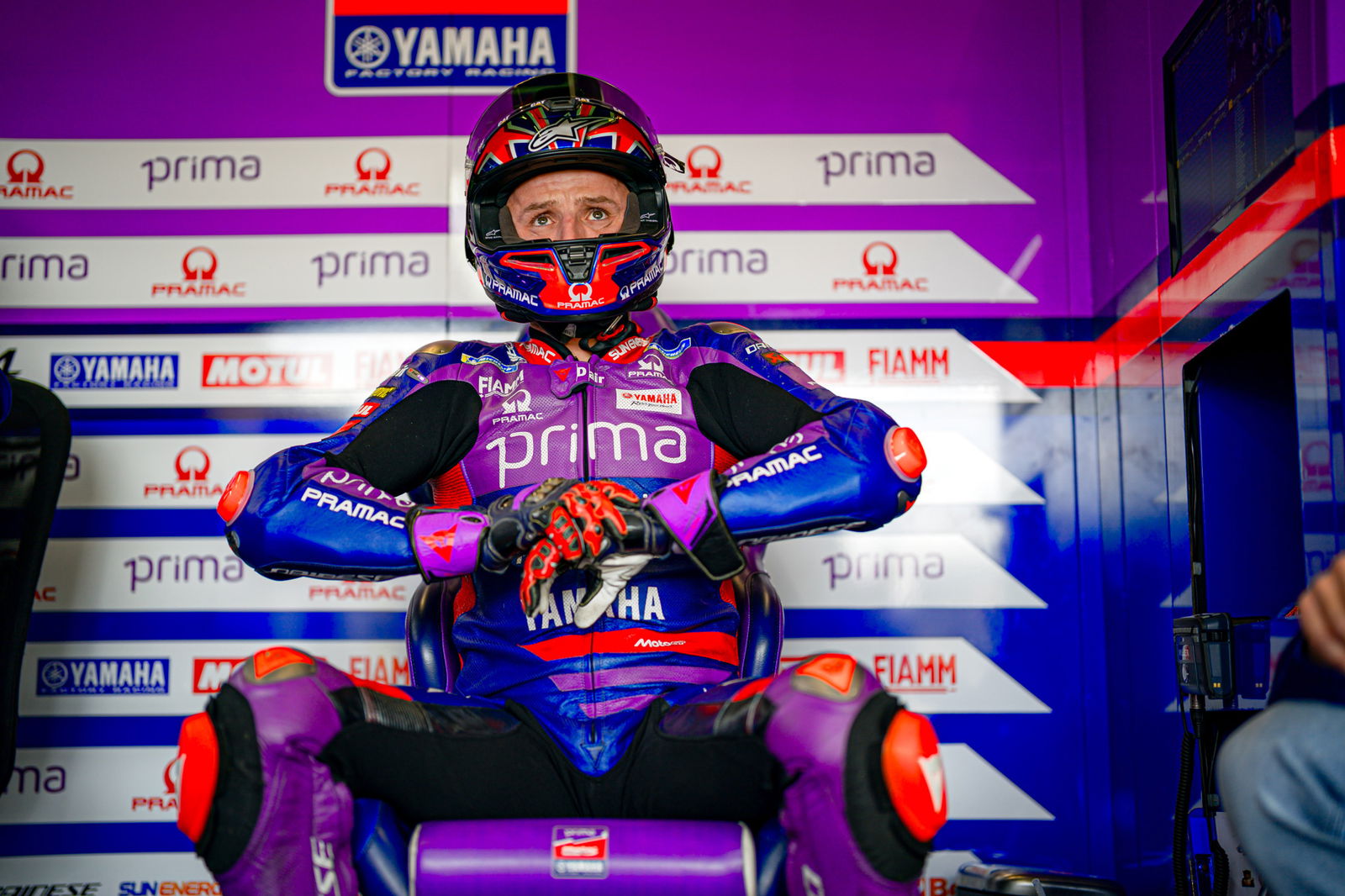 Jack Miller rides for Pramac Yamaha in MotoGP.