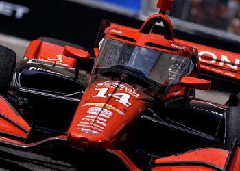 Santino Ferrucci drives the #14 for AJ Foyt Racing.