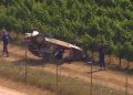 Martins Sesks crashed on SS2 of Rally Italia Sardegna.