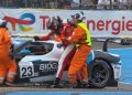 Gino-Generoso Forgione punches a Ferrari 296 GT3 during the second Le Mans Cup race.