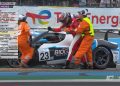 Gino-Generoso Forgione punches a Ferrari 296 GT3 during the second Le Mans Cup race.