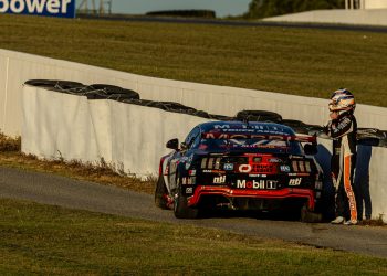 Ryan Wood DNFed Sunday's race after contact with James Golding. Image: InSyde Media