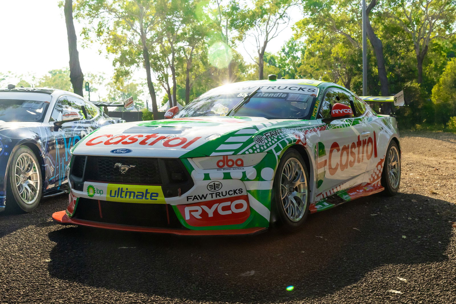 Thomas Randle's Indigenous-themed Ford Mustang.