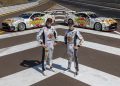 Matt Payne and Kai Allen pose with their Mustangs. Image: Supplied