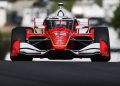 Will Power driving an IndyCar at Road America.