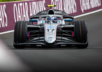 Hitech GP competes in the FIA Formula 2 Championship.