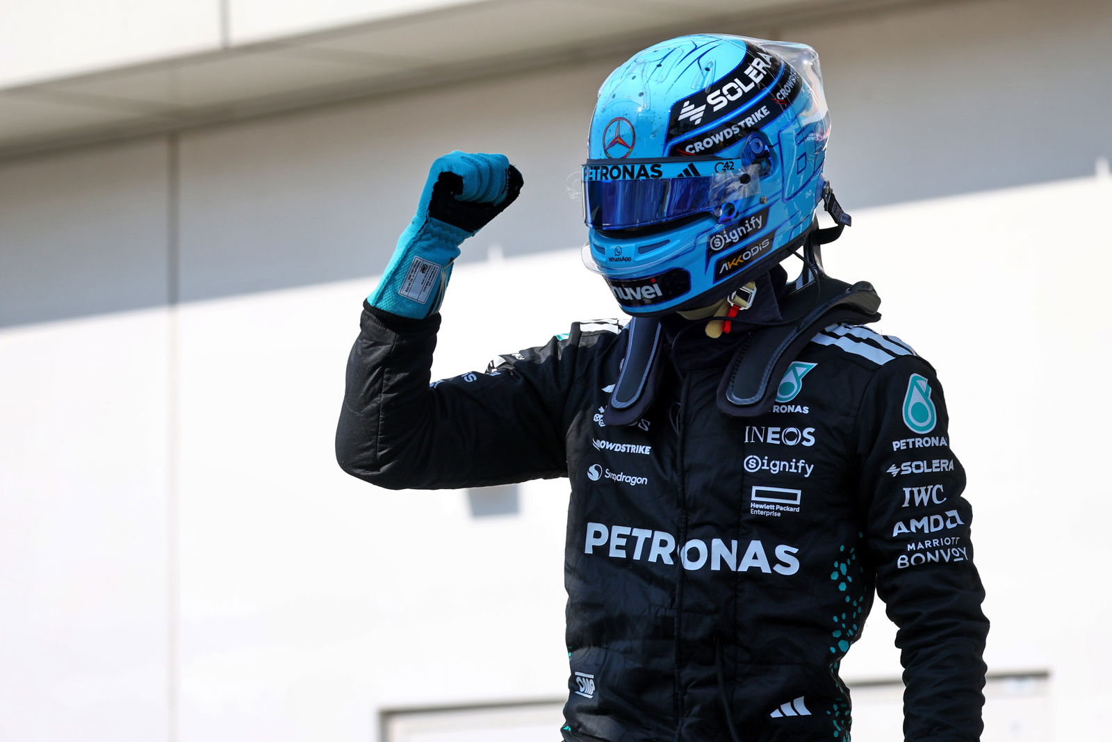 Russell steals Canadian GP pole in epic three-car battle