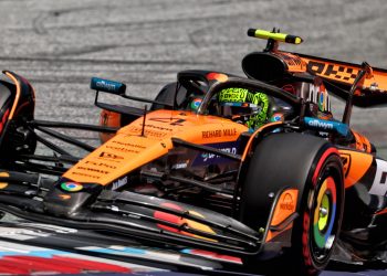 Lando Norris once again topped the timesheets in Austria in FP3. Image: XPB Images
