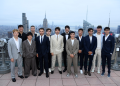 Drivers pose at the Top of the Rock observation deck in New York ahead of the premiere of F1: The Movie. Image: Formula 1