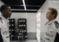 Damson Idris and Brad Pitt in F1: The Movie. Image: Warner Bros