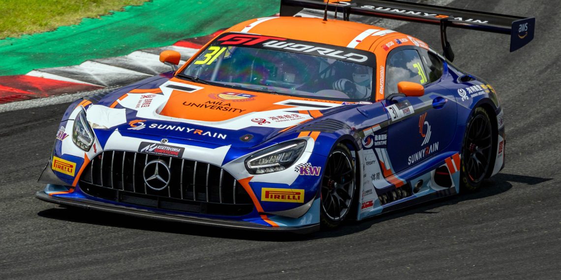The #31 Craft-Bamboo Racing Mercedes-AMG of Jayden Ojeda and Qi Cao.