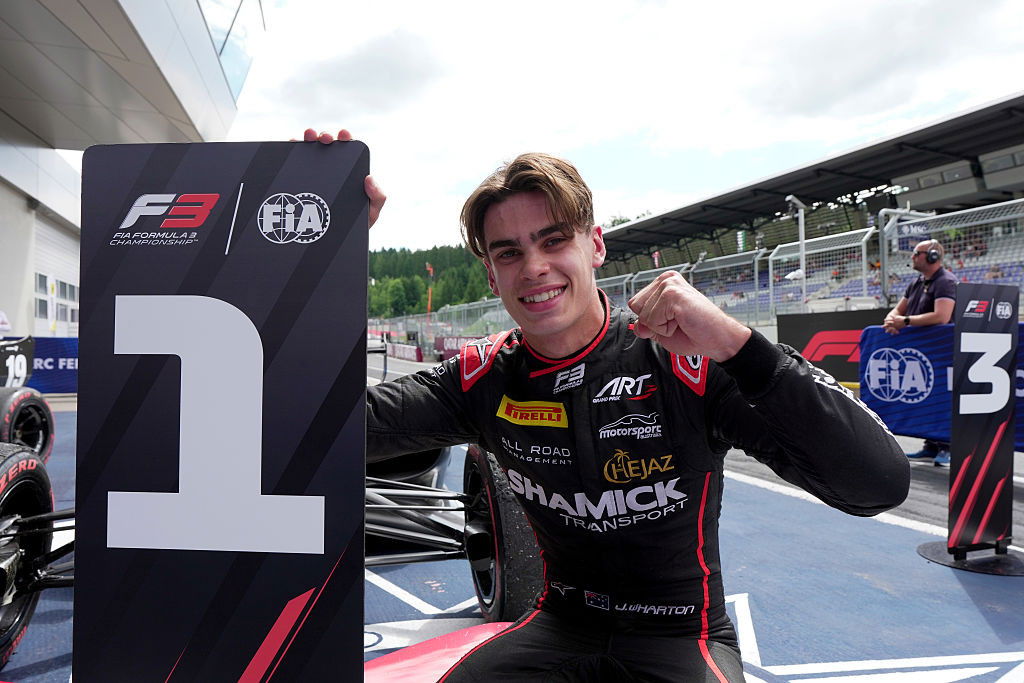Aussie Racing Prodigy Wharton Claims First F3 Win, Eyes Formula 1 Dream
