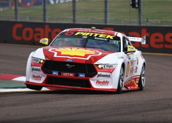 Brodie Kostecki in the #38 Dick Johnson Racing Ford Mustang.