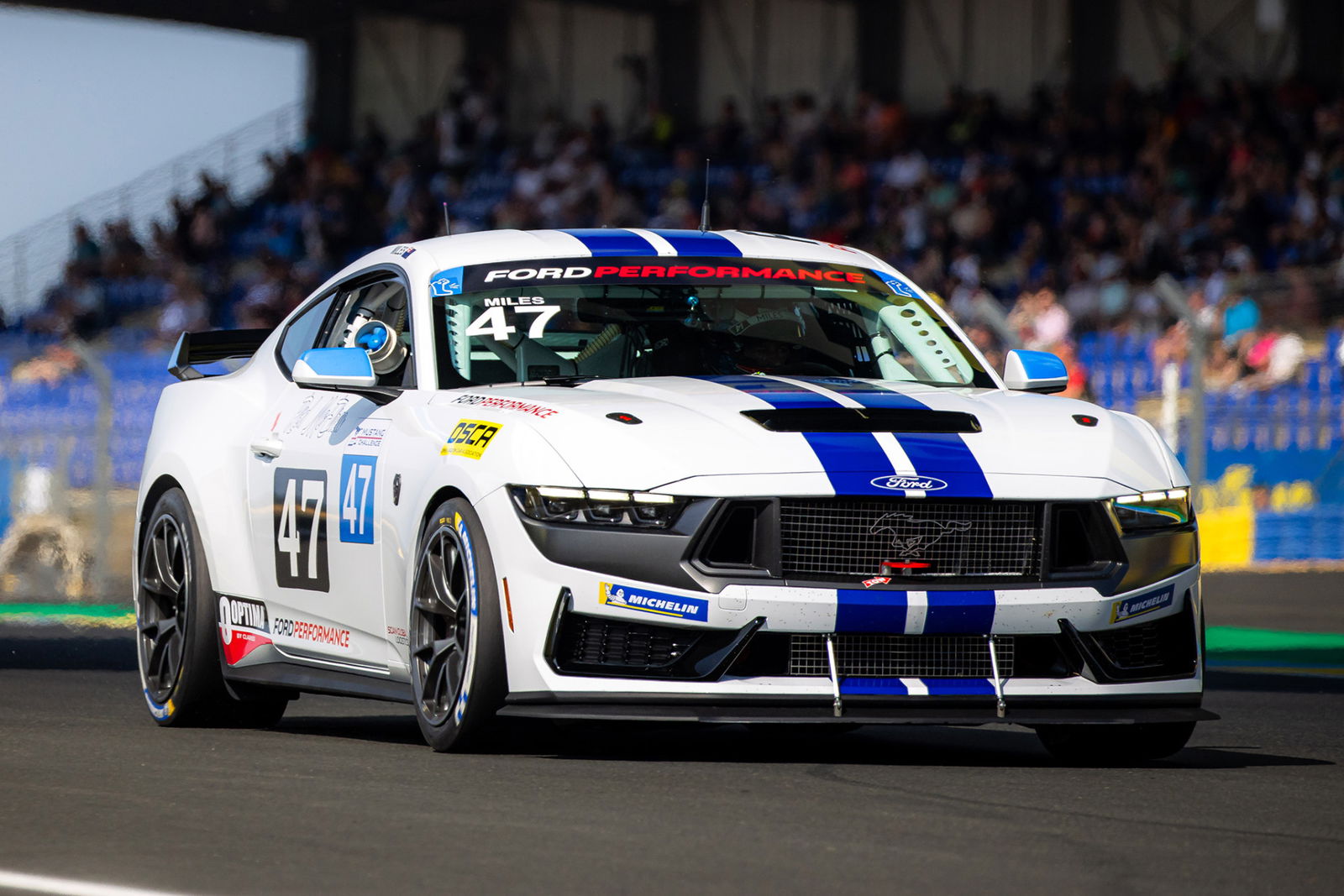 Tim Miles competed in the Mustang Challenge Invitational at Le Mans in 2025.