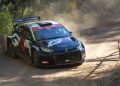 Harry Bates and Coral Taylor hold a tentative lead halfway through Rally Queensland. Image: ARC