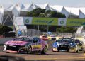 David Reynolds and Jack Le Brocq on track in Townsville.