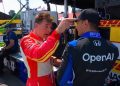 Will Power confronts Alex Palou after Practice 2 at Mid-Ohio.