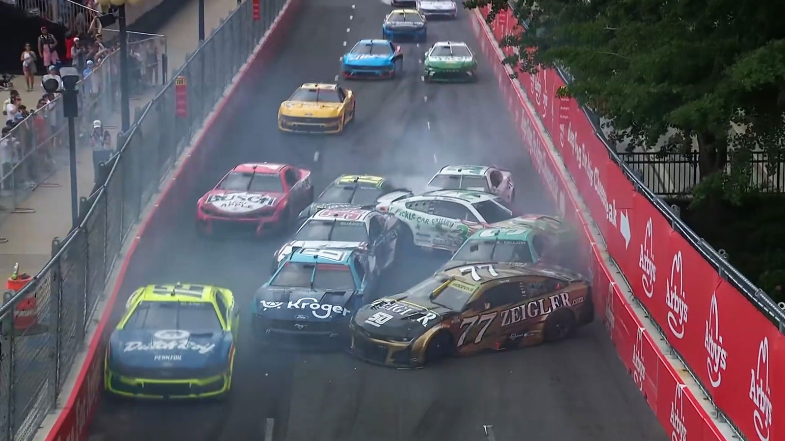 Will Brown’s NASCAR return cruelled by multi-car pile-up