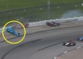 Scott McLaughlin wrecked out on the first lap of the second IndyCar race at Iowa Speedway.