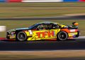 TFH Racing driver Todd Hazelwood on track at Queensland Raceway.