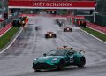 The safety car leads the field away in the Belgian GP. Image: XPB Images