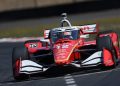 Will Power during the IndyCar race at Portland. Image: Joe Skibinski
