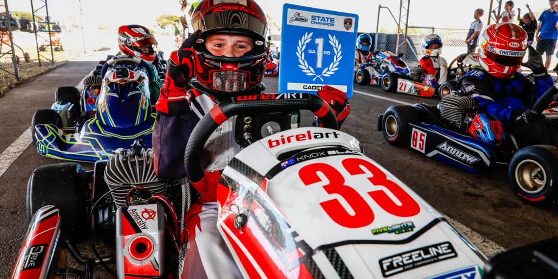 Knox Black celebrating his victory. Image: Pace Images
