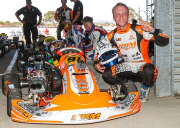 Henry Johnstone survived a frantic SP Tools Australian Kart Championship KZ2 final