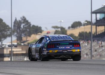 #60: Cam Waters, RFK Racing, AUKUS / BuildSubmarines.com Ford Mustang